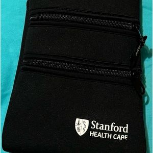 Stanford Healthcare black little purse